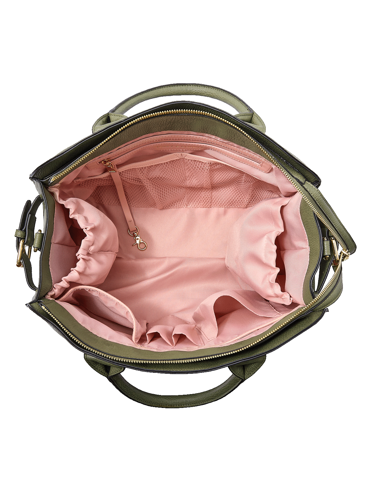 UrbanCarry – Olive Vegan-Leather Organizer Tote