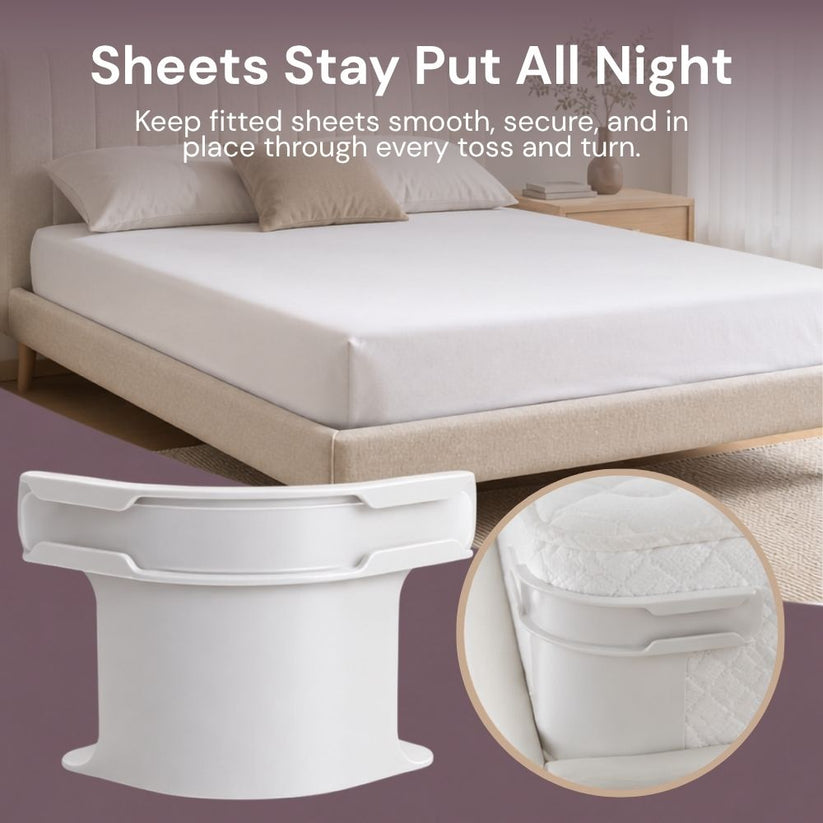 SheetLock – Locking Fitted Sheet Corner Holders