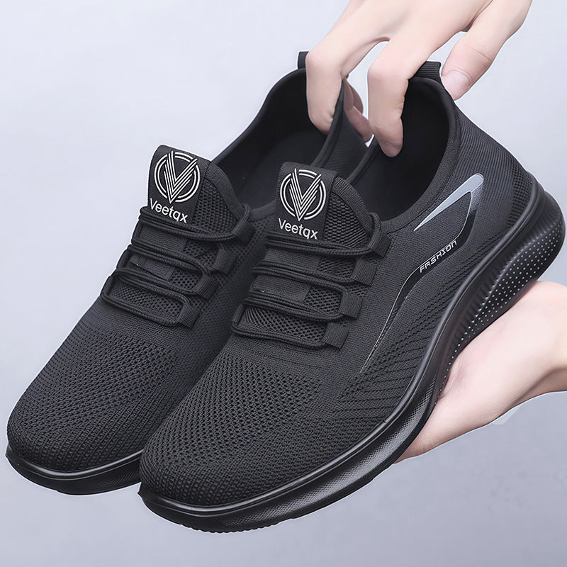 ⏰LAST DAY - 50% OFF🛒Men's Hands Free Slip On Oxford Shoes – Ultra Comfortable knitted fabric shoes, Lightweight Casual Walking Sneakers, Comfortable Dress Shoes, Mesh Urban Shoes for Business & Daily Wear