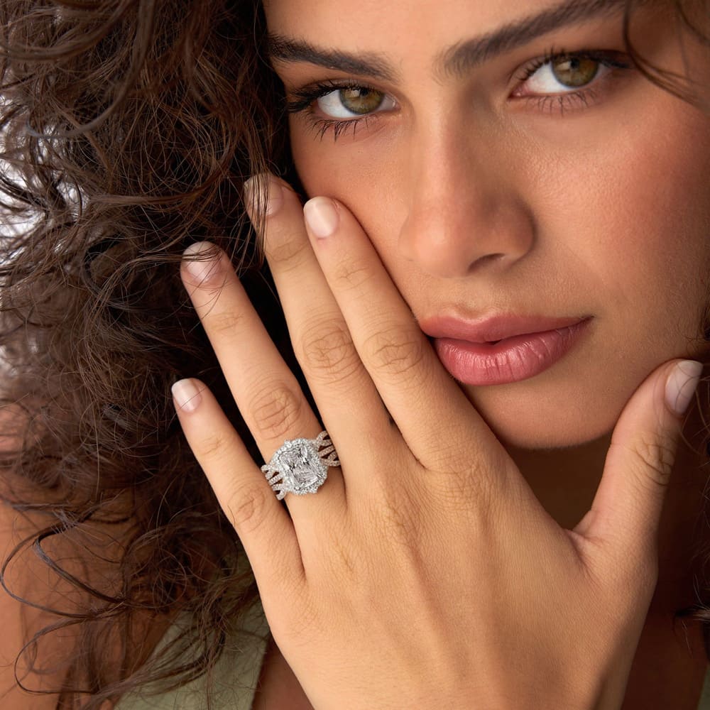 DynamiteRadiance – 2-in-1 Silver Ring Set