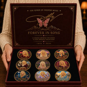 🦋 ForeverInSong – 🎸 Dolly Parton 9-Piece Tribute Coin Collector’s Set
