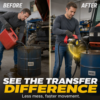 DieselDash – ⛽ 🚜 25 GPM Diesel Transfer Pump to Move Fuel Fast on Farms, Garages & Job Sites ⚡