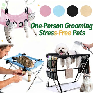 GroomNest – Foldable Pet Grooming Stand