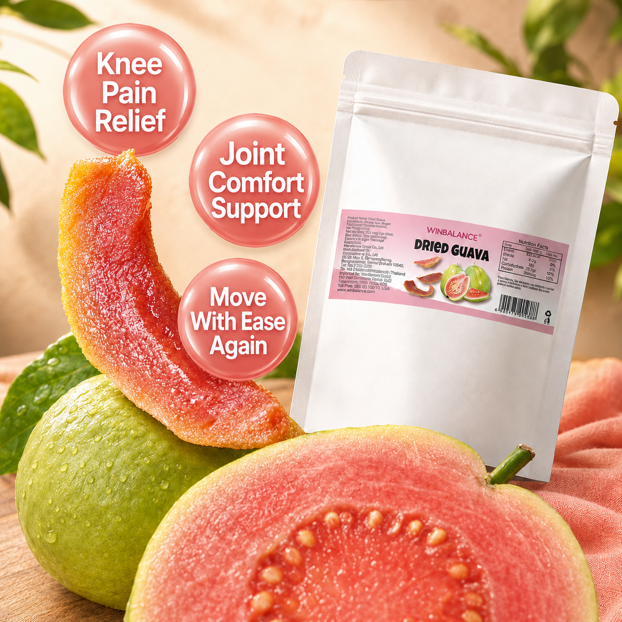 🍊 GuavaMove – Dried Guava for Joint Support & Everyday Comfort
