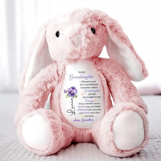 BraverBunny – Personalized Granddaughter Keepsake Plush