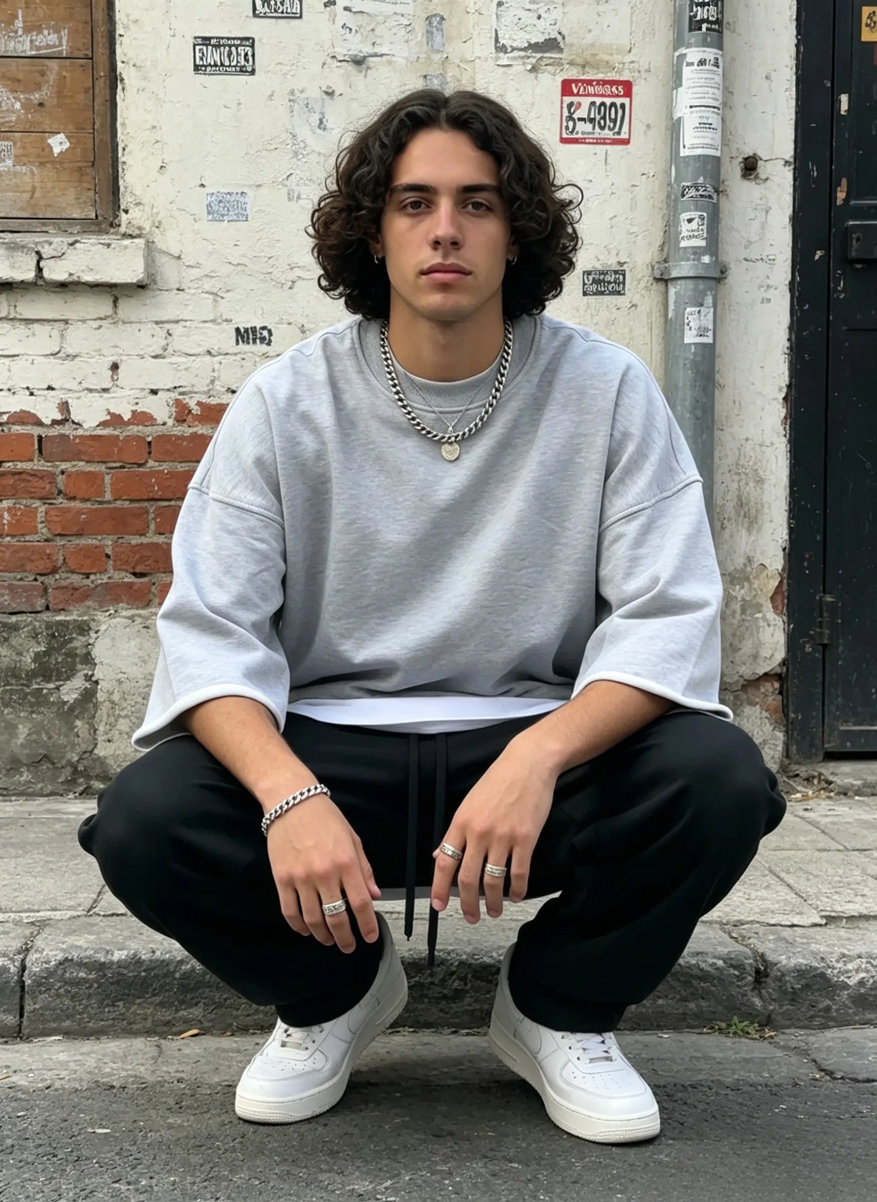 LayerMuse – Loose-Fit Layered Sweatshirt