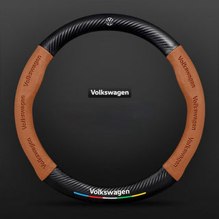 SuedeGrip – Carbon Fiber Suede Steering Wheel Cover, Anti-Slip & Wear-Resistant