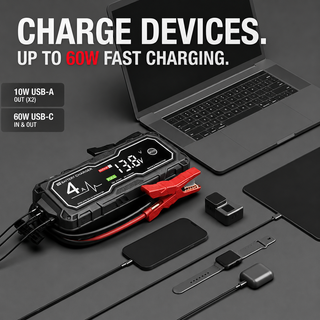 VoltRescue – 🔥⚡ Portable Car Jump Charger for Up to 10.0L Gas & 8.0L Diesel Engines