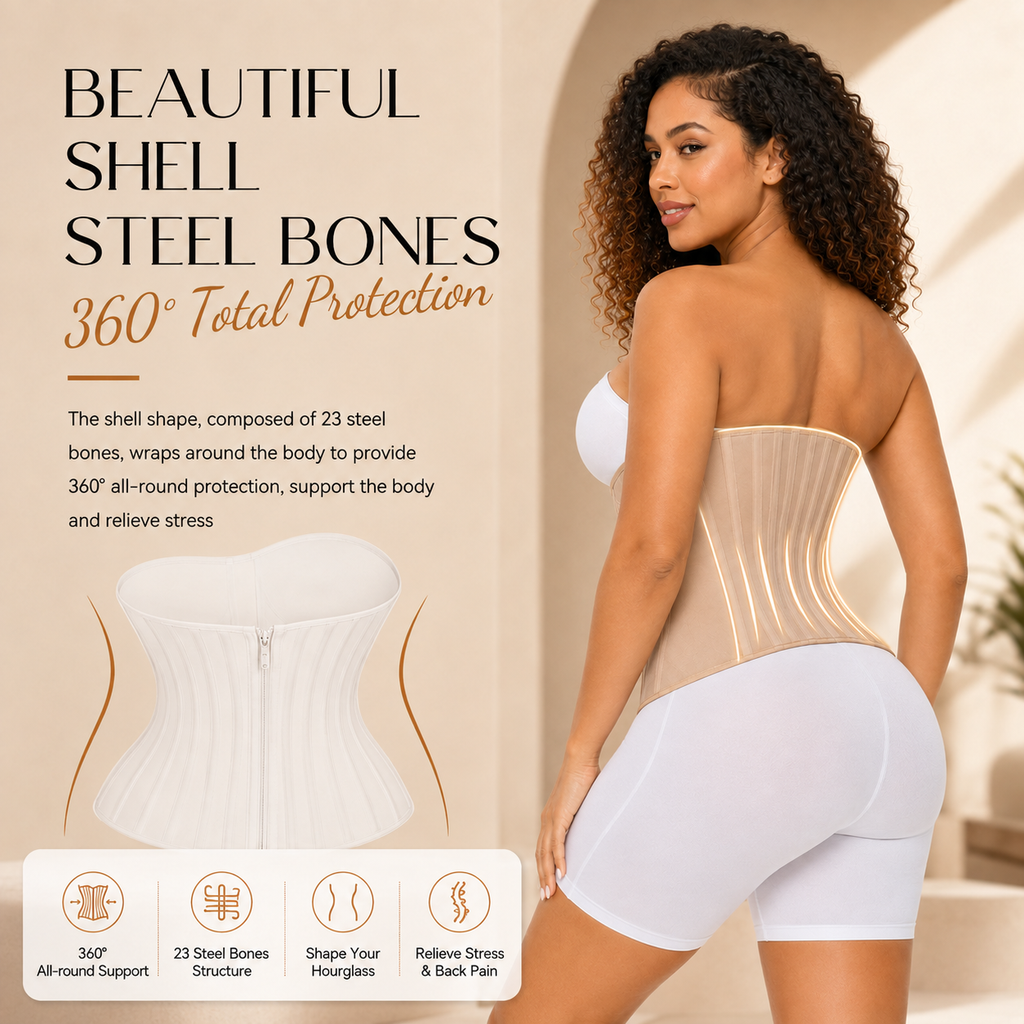 CinchSculpt – 🔥 Women's Steel-Boned Waist Trainer Shapewear for Workout & Daily Wear