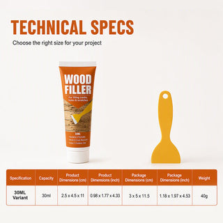 WoodMend – Wood Filler for Cracks and Holes