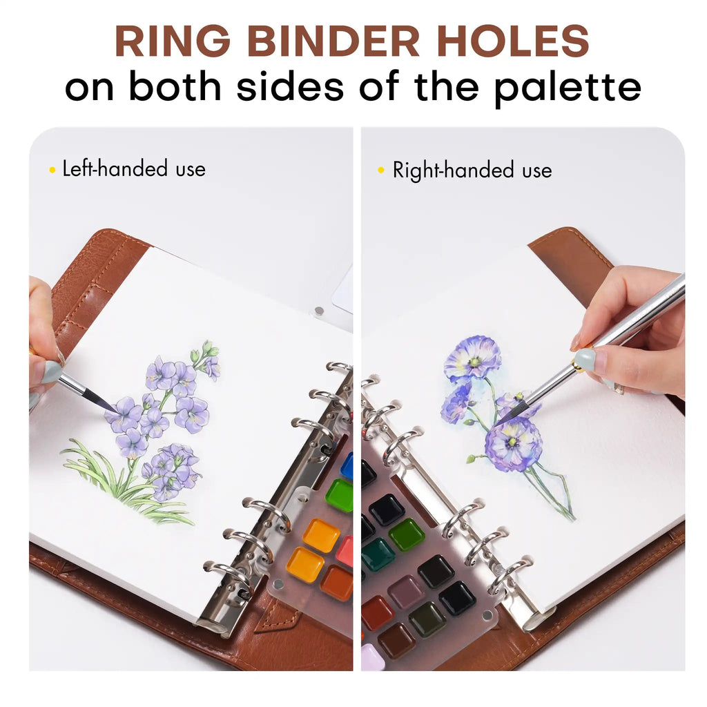 WanderPalette – Ring-Bound Watercolor Travel Set with Cotton Paper