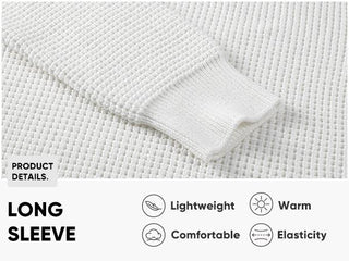 JMIERR Men's Crewneck Sweater Soft Casual Sweaters Classic Long Sleeve Pullover Sweaters with Ribbing Edge