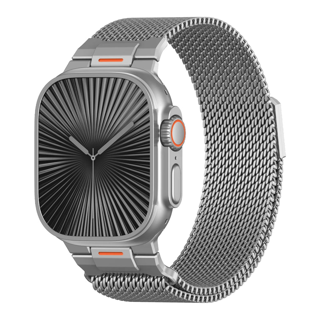 MechaMesh – Magnetic Milanese Loop Band for Apple Watch