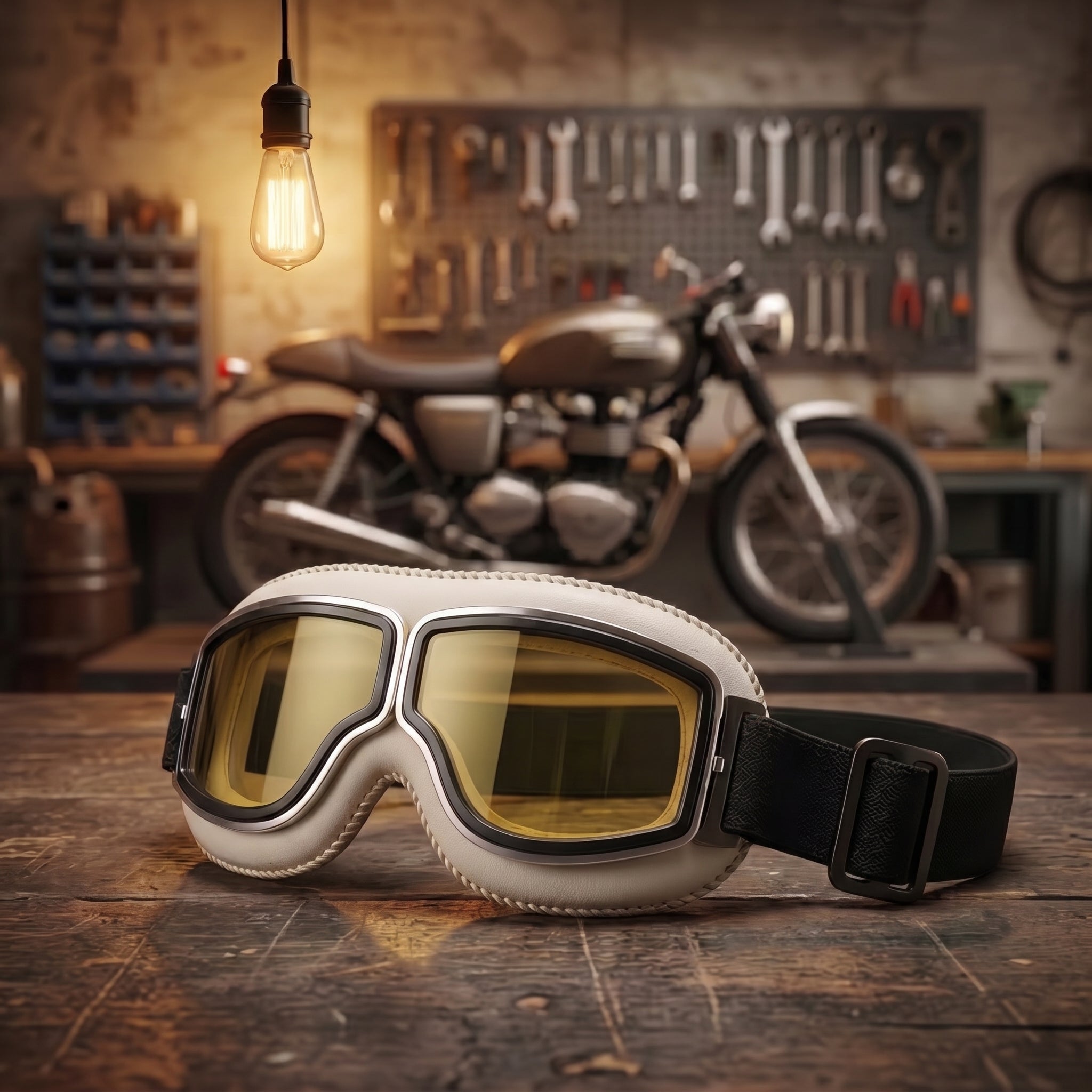 🔥 RetroRide – OTG Vintage Motorcycle Goggles (Fits Over Glasses)