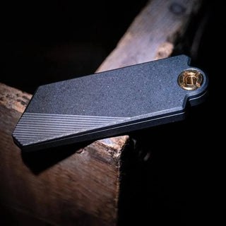 GlideCut – G9 Titanium & Brass Gravity Utility Knife