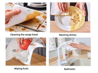 CleanLoop – 50-Sheet Reusable Kitchen Cleaning Towel Roll