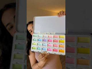 MacaronMuse – 24-Color Opaque Semi-Solid Watercolor Paint Set