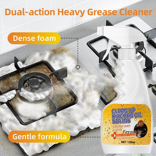 🏆 GreaseBlitz – Heavy-Duty Kitchen Degreaser Spray, Fast Grease Remover 🍑