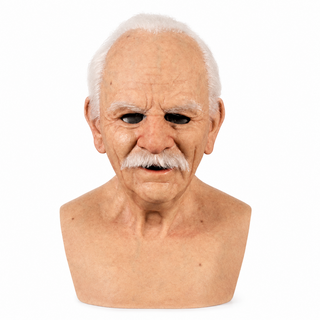 OldSoulMask – Lifelike Full-Head Elderly Character Mask