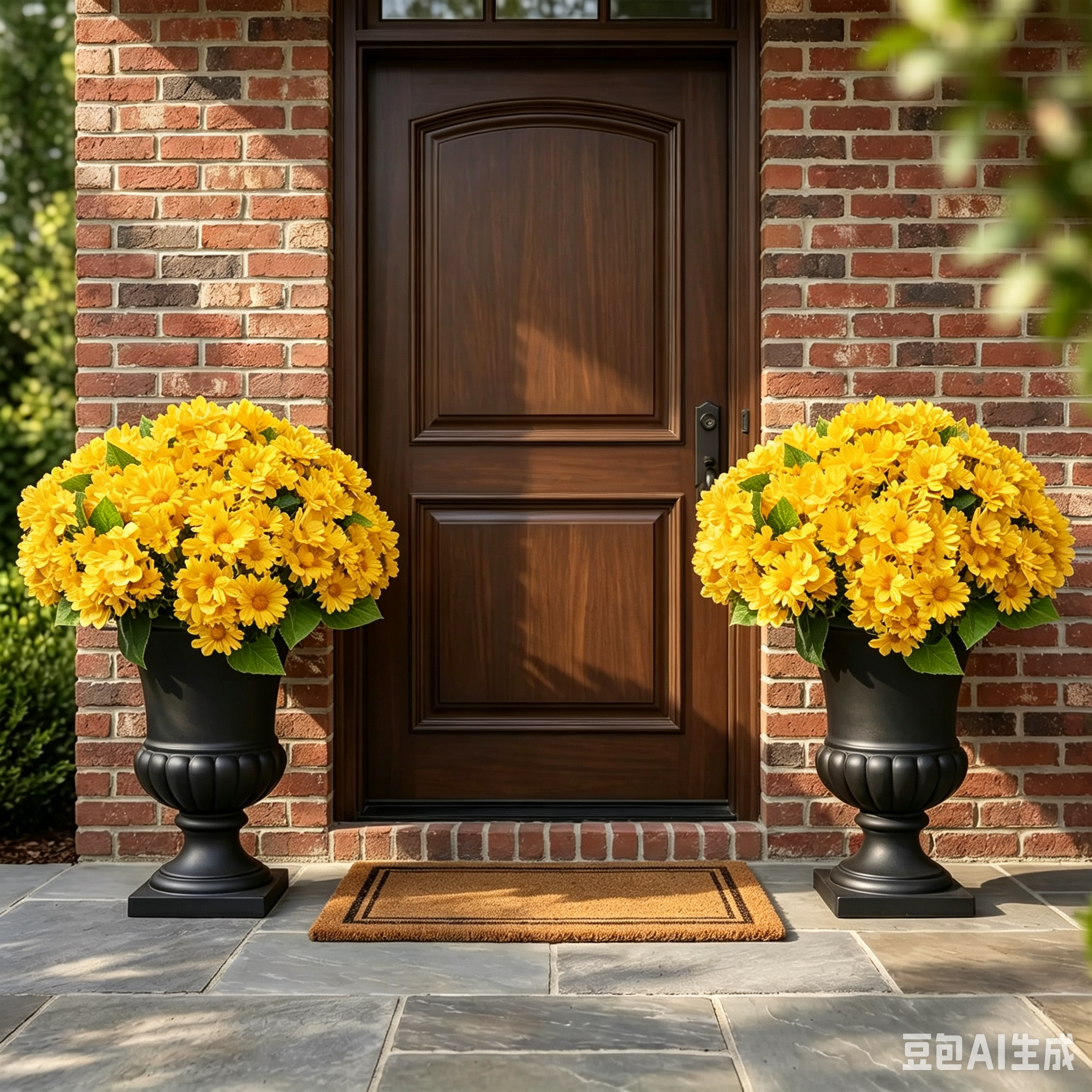 SunsetBloom – 💥🌼 Artificial Outdoor Mums, UV-Resistant, Waterproof & Windproof