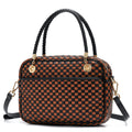Brown & Black Checkered