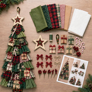 PatchworkWelcome – Beginner-Friendly Oversized DIY Tree Door Hanging Kit