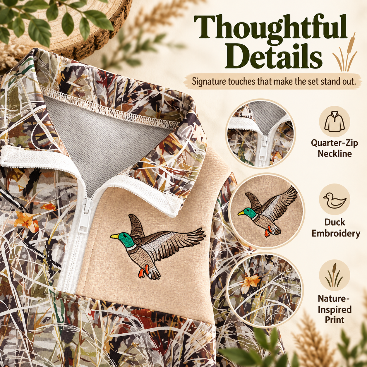 DuckTrail – ✨Toddler Duck Camo Outfit, Easy 2-Piece Style for Little Explorers