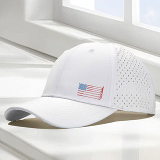 BreezeRound – Quick-Dry Perforated Golf Trucker Cap, Breathable & Adjustable