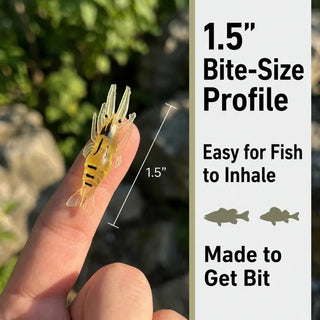 🦐 ShrimpSnap – 1.5-Inch (3.8 cm) Realistic Soft Fishing Lures