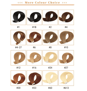 SilkSeam – ✨ Invisible Tape-In Hair Extensions, 100% Virgin Human Hair (10 Pcs)