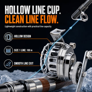 ✨FrostSpool – Metal-Plated Ice Fishing Reel