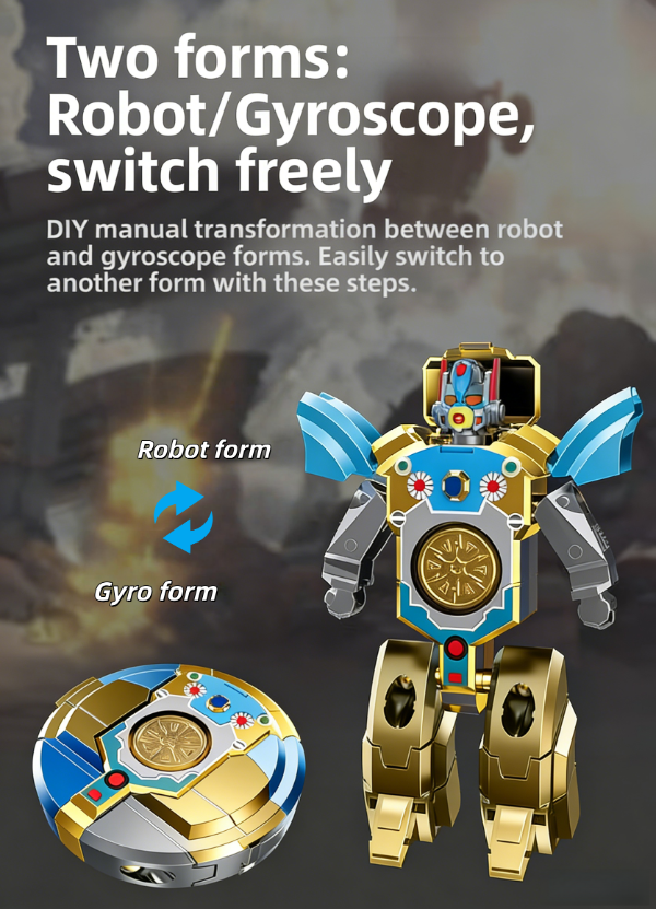 SpinBotz – Transforming Robot & Dinosaur Finger Spinner Fidget Toy