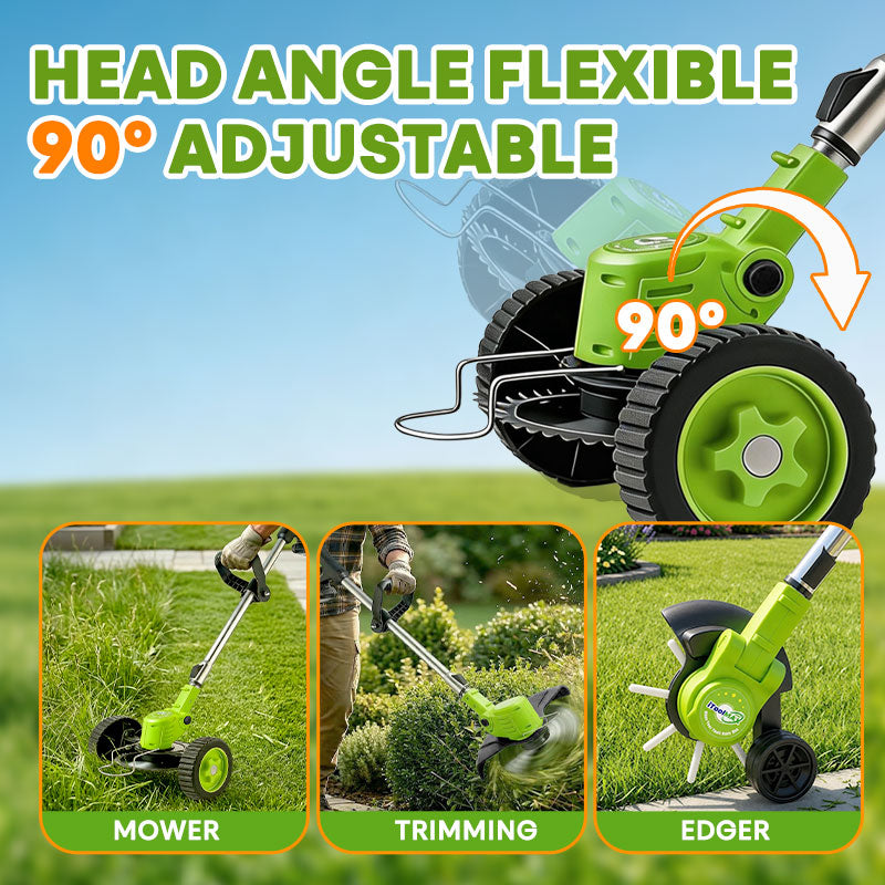 TrimTrio – 3-in-1 Cordless Grass Trimmer, Weed Eater & Edger