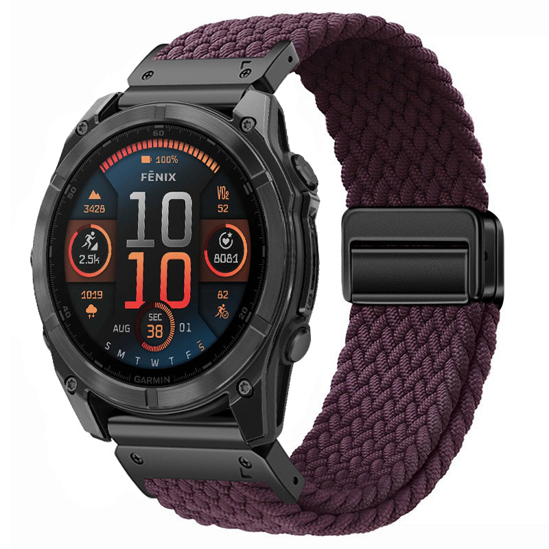 MagWeave – Magnetic Buckle Stretch Nylon Band for Garmin QuickFit 20/22/26mm
