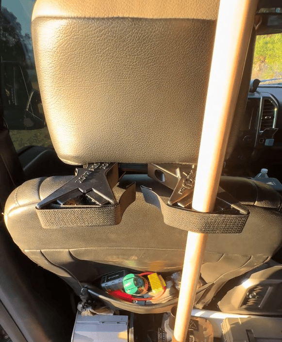TrailStow – Universal Seat-Back Storage Rack