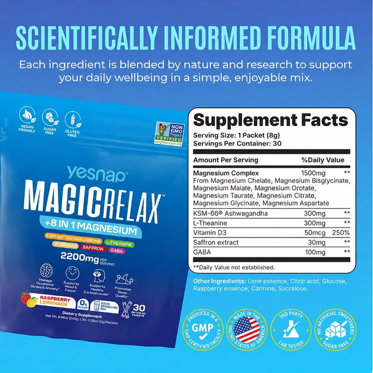 Yesnap MagicRelax™ 8-in-1 Magnesium Curve Lift: Natural Breast Firming & Perkiness Support  yesnap