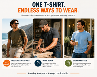 CottonEase – 🔥 Men’s Heavyweight Cotton Pocket Tee Packs | Regular & Tall
