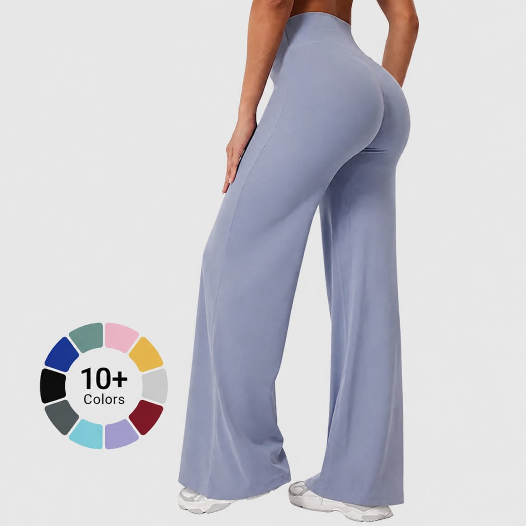 CurveSculpt – BBL Scrunch High-Waisted Wide-Leg Leggings