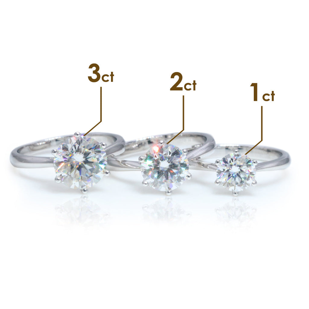 EverBrill – Six-Prong Moissanite Solitaire Ring