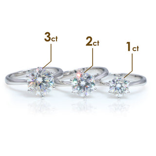 EverBrill – Six-Prong Moissanite Solitaire Ring