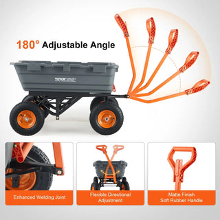 HaulMate – Heavy-Duty Poly Garden Dump Cart