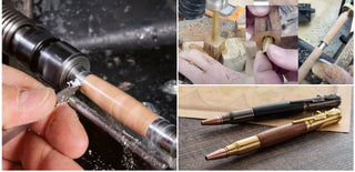 BoltScribe – 🖊Handcrafted by Jake Wilson🖊 Bolt-Action Wooden Bullet Pen Crafted from Real Wood & Bullet Casing