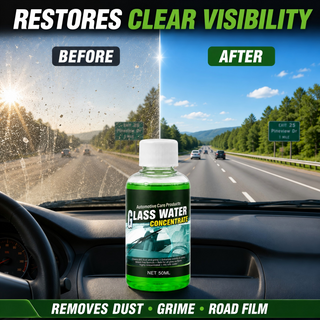 ClearDrive – 🥳💧✨Glass Concentrate: 10 ml Makes 1 L, Cuts Bugs & Grime, Streak-Free 🚗💪