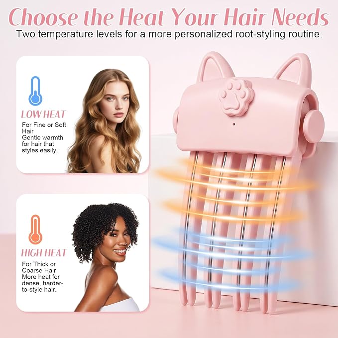 LiftPaw – Cordless Heated Root Volume Clip for Fine, Flat Hair