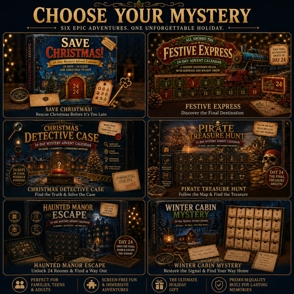 ⏳🎄🔎 ClueQuest – 24-Day Mystery Adventure Advent Calendar