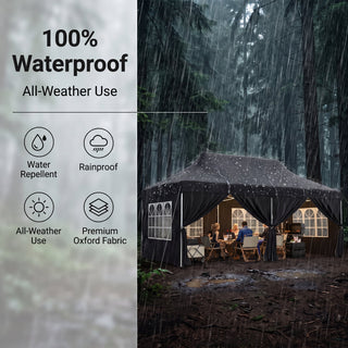 ShadeHaven – Heavy-Duty Pop-Up Canopy Tent with Removable Sidewalls