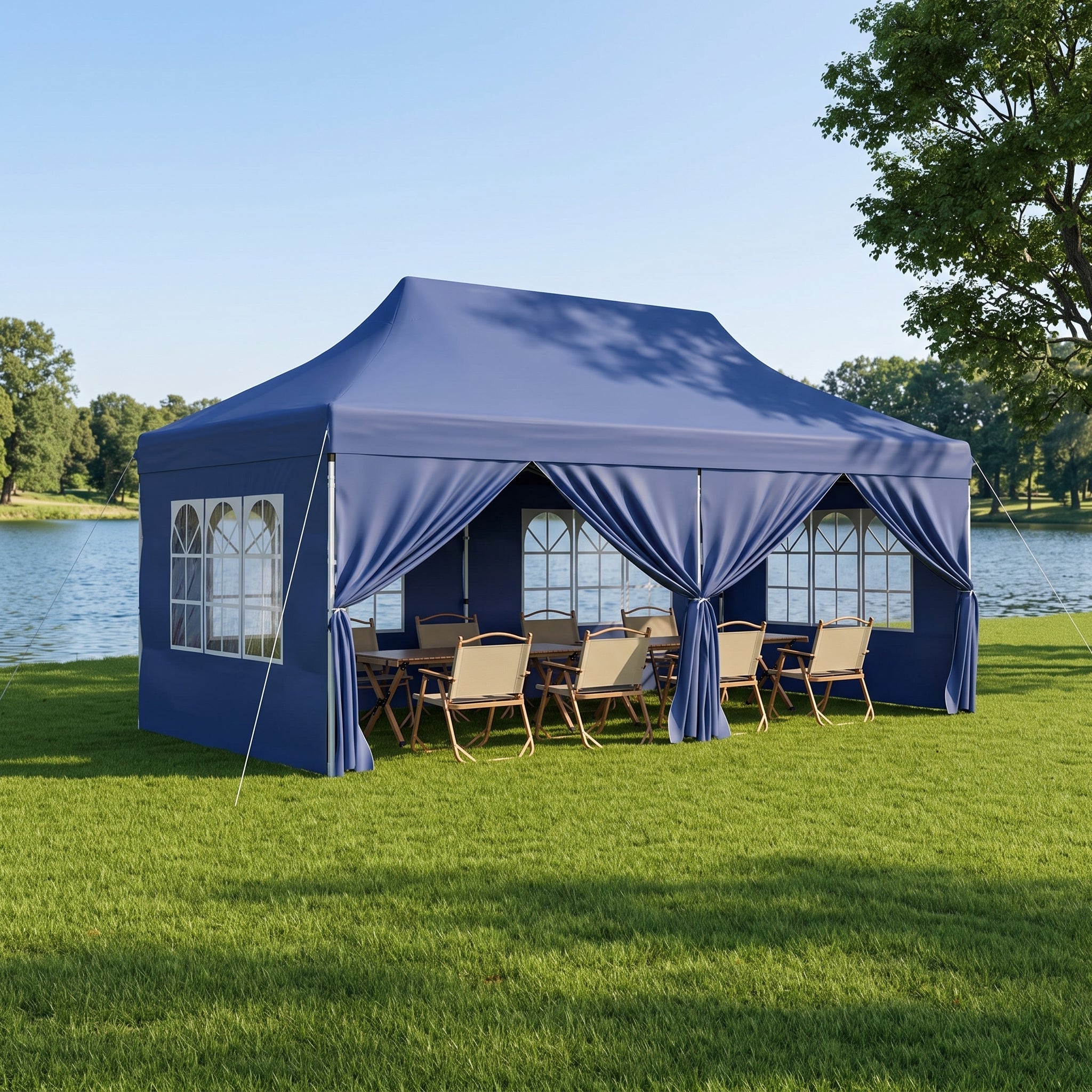 ShadeHaven – Heavy-Duty Pop-Up Canopy Tent with Removable Sidewalls