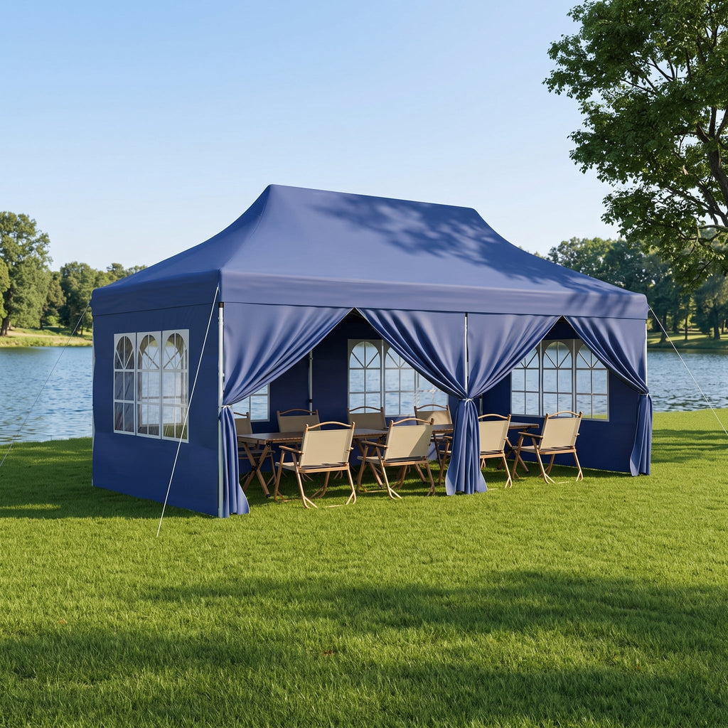 ShadeHaven – Heavy-Duty Pop-Up Canopy Tent with Removable Sidewalls