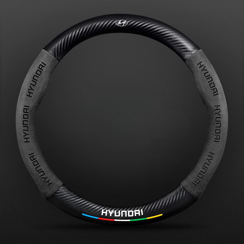 SuedeGrip – Carbon Fiber Suede Steering Wheel Cover, Anti-Slip & Wear-Resistant