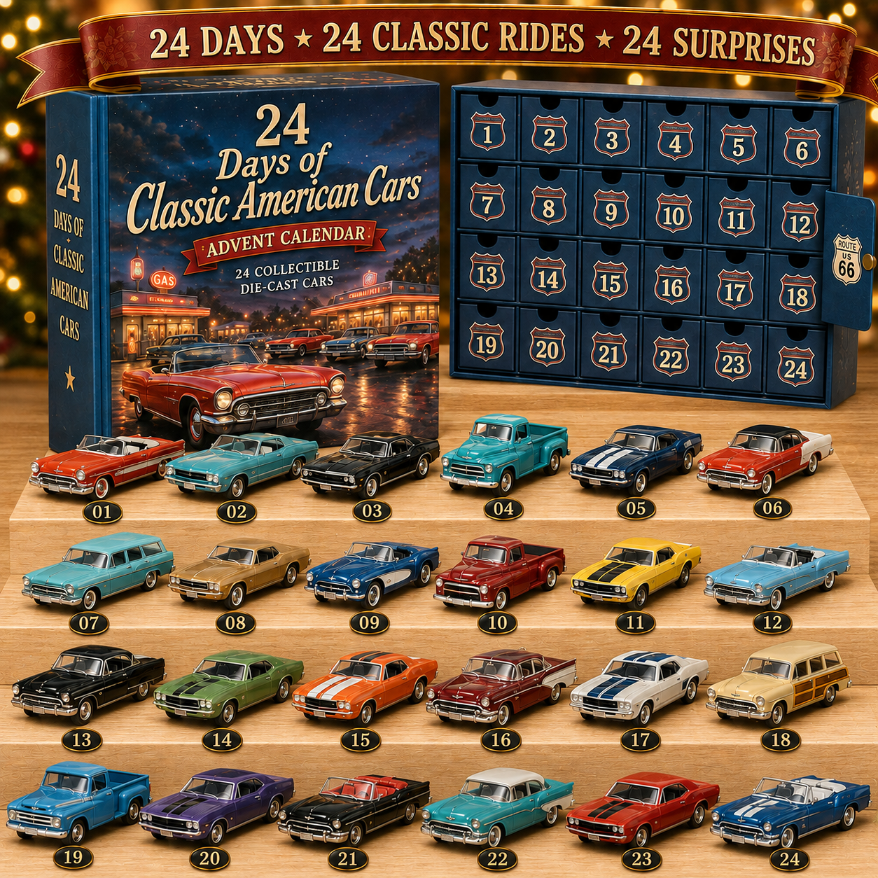 24 Days of Classic American Cars Advent Calendar